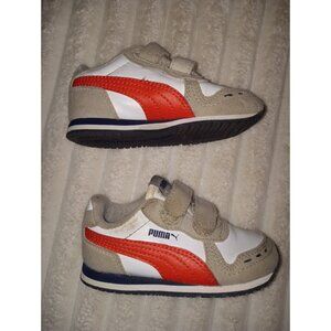 Puma Baby Boy Double Velcro Closure Sneakers Size 6c
